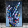 Street Art Middle Finger Gesture Posters and Prints Graffiti Art Paintings on the Wall Art Canvas Pictures Home Wall Decoration