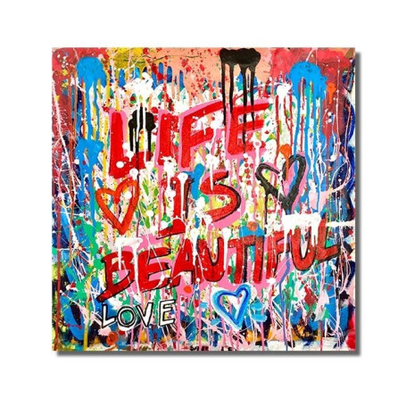 Street Graffiti Wall Art Canvas Painting Abstract Pop Poster And Prints Follow Your Dreams Modern Home Decor Pictures Frameless