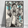 Pablo Escobar Character Legend Retro Vintage Poster And Prints Painting Wall Art Canvas Wall Pictures Home Decor картины plakat