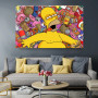 Canvas Painting Simpsons Abbey Road Bart Homer Marge Canvas Painting Print Modern Wall Art Poster Artwork Living Room Home Decor