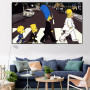 Canvas Painting Simpsons Abbey Road Bart Homer Marge Canvas Painting Print Modern Wall Art Poster Artwork Living Room Home Decor
