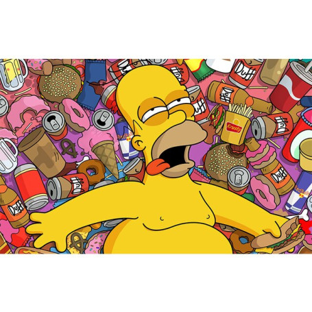 Canvas Painting Simpsons Abbey Road Bart Homer Marge Canvas Painting Print Modern Wall Art Poster Artwork Living Room Home Decor