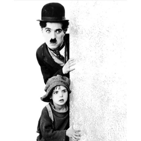 Black and White Comedy Master Charlie Chaplin and A Boy Movie Posters Canvas Printed Painting Wall Art Pictures Room Home Decor