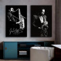John Coltrane New York Saxophone Jazz Musician Portrait Posters Print Canvas Painting Wall Art Pictures Living Room Home Decor