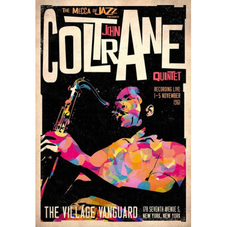 John Coltrane New York Saxophone Jazz Musician Portrait Posters Print Canvas Painting Wall Art Pictures Living Room Home Decor