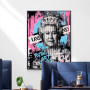 Street Graffiti Art Canvas Painting Famous Basketball Star Pop Art Wall Poster and Print Wall Picture for Living Room Home Decor