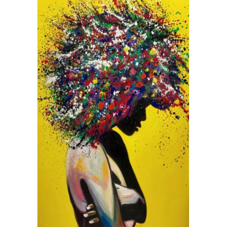 Graffiti Art Of Black Woman Canvas Paintings On the Wall Art Posters And Prints African Woman Modern Art Picture Home Wall Decor