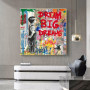 Banksy Pop Street Art Dream Posters And Prints Animals Graffiti Art Canvas Paintings Wall Art Pictures for Home Decor (No Frame)