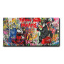 Follow Your Dreams Monkey Graffiti Art Banksy Canvas Paintings on the Wall Art Posters and Prints Mickey Mouse Street Art