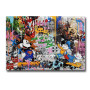 Disney Mickey Mouse Graffiti Art Canvas Paintings on the Wall Posters and Prints Donald Duck Abstract Street Art Picture Cuadros