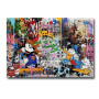 Disney Mickey Mouse Graffiti Art Canvas Paintings on the Wall Posters and Prints Donald Duck Abstract Street Art Picture Cuadros