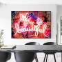 Street Graffiti Pop Art Banksy Canvas Painting Print Mona Lisa Poster Home Decor Wall Art Picture For Living Room Frameless