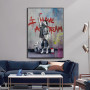 3 Pics Abstract Banksy Street Graffiti Art Canvas Painting Poster And Prints Wall Art Pictures For Bedroom Hoom Decoration Mural