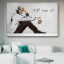 Banksy Street Art Newest Posters and Prints Vintage Canvas Painting Modern Wall Art Living Room Decoration