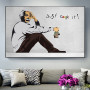 Banksy Street Art Newest Posters and Prints Vintage Canvas Painting Modern Wall Art Living Room Decoration