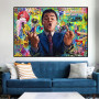 The Wolf of Wall Street Art Graffiti Posters and Prints Canvas Painting American Express Financial Bank Card Pictures Room Decor
