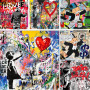 Boy and Girl Pop Art Graffiti Street Canvas Painting Posters Print Wall Art Picture for Living Room Decorative Home Decor