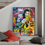 Street Graffiti Pop Abstract Wall Art Canvas Poster Boxing Muscle Man Modern Home Decoration Painting