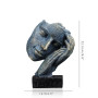 Abstract Character Art Collectible Sculpture Resin Thinker Figurine Face Statue Bookshelf Room Home Decoration Accessories