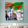 Follow Your Dreams Canvas Painting Graffiti Street Pop Artwork Never Give Up Wall Art Poster Picture Print for Modern Home Décor