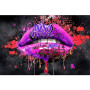 Kiss Me Graffiti Lips Pop Art Canvas Painting Abstract Love Poster And Print Art Wall Pictures For Living Room Home Decoration