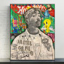 Graffiti Pop Art Tupac Singer Hip Hop Poster and Prints 2Pac Rapper Canvas Painting Wall Art Picture For Living Room Home Decor