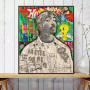 Graffiti Pop Art Tupac Singer Hip Hop Poster and Prints 2Pac Rapper Canvas Painting Wall Art Picture For Living Room Home Decor