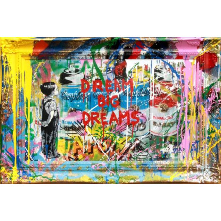 Dream Big Dreams Slogan Graffiti Street Art Poster And Prints Wall Picture On Canvas Art Painting For Living Room Decoration