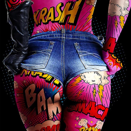 Graffiti Tattoo Body Canvas Painting Wall Art Sexy Woman Ass Butt Posters And Prints For Living Room Street Pop Art Home Decor