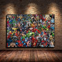 Marvel Canvas Painting Superhero Captain America Poster Prints Wall Art Pictures Cuadros for Living Room Nordic Home Decor