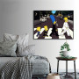 Disney Funny Simpsons Walking Down Posters Prints Canvas Painting On the Wall Art Pictures for Room Wall Home Decor Frameless
