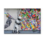 Banksy Artworks Life Is Short chill The Out Graffiti Posters Funny Street Pop Art Canvas Painting Hanging Pictures