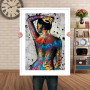 Graffiti Nude Woman Canvas Painting Wall Art Abstract Sexy Body Tattoo Girl Poster Prints For Living Room Home Decor Aesthetic