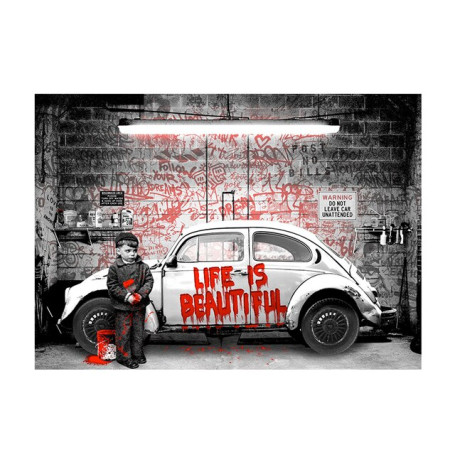Banksy Cars Inspirational Graffiti Pop Street Art Canvas Print Painting Poster Prints Wall Art Picture Modern Bedroom Home Decor