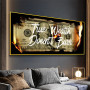 100 Dollars Creativity Canvas Painting Real Wealth Motivational Quote's Posters Burning Money Wall Art