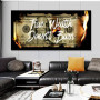 100 Dollars Creativity Canvas Painting Real Wealth Motivational Quote's Posters Burning Money Wall Art