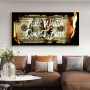 100 Dollars Creativity Canvas Painting Real Wealth Motivational Quote's Posters Burning Money Wall Art