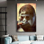 Abstract Smoking Monkey and Gorilla Canvas Painting Posters and Prints Street Art Animal Wall Art Pictures for Living Room