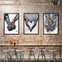 Street Graffiti Abstract Art Canvas Poster Modern Home Hand And Rose Wall Painting Print Pictures Bedroom Living Room Decoration