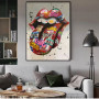 Street Graffiti Abstract Art Canvas Poster Modern Home Hand And Rose Wall Painting Print Pictures