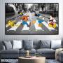 Disney Anime Cartoon Canvas Poster Mickey Mouse Donald Duck Home Wall Art Painting Print Picture
