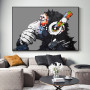 Abstract DJ Monkey Graffiti Art Canvas Painting Posters Print Wall Art