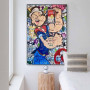 Graffiti Pop Art Popeye Posters and Prints Wall Canvas Animated Cartoon Portrait Painting