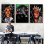Street Pop Art Posters Hip Hop Singer Rockstar Freddie Mercury 2PAC Tupac Biggie Graffiti Art Canvas Painting Wall Decor Mural