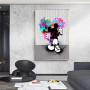 Graffiti Art Creative Graffiti Cartoon Mickey Mouse Canvas Painting Street Pop Art Poster Printing Wall Pictures Children Gifts