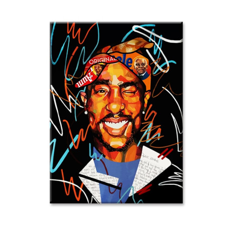 Street Pop Art Posters Hip Hop Singer Rockstar Freddie Mercury 2PAC Tupac Biggie Graffiti Art Canvas Painting Wall Decor Mural