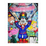 Disney Graffiti Art Canvas Paintings Rich Scrooge Mc Duck Cartoon Wall Posters Prints for Living Room Home Decor Picture Cuadros