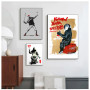 Banksy Street Graffiti Art Wall Poster and Print Canvas Painting Nordic Classic Picture for Living Room Home Decoration Cuadros