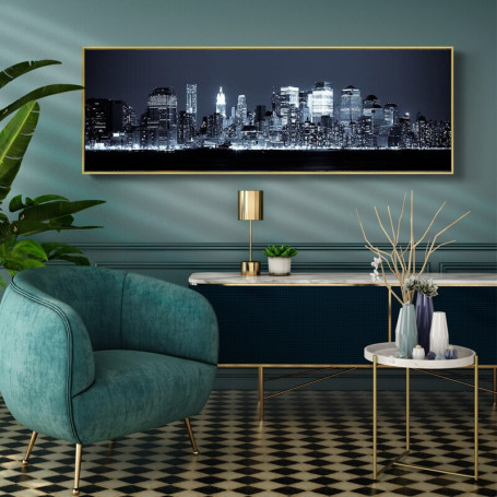 Skyline of New York City Landscape Canvas Paintings Wall Art Pictures Posters and Prints View of Manhattan Home Decor Gift