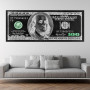 100 Dollar Bill Print on Canvas Pop Art Canvas Posters and Prints Money Motivation Poster Money Street Wall Art for Home Decor